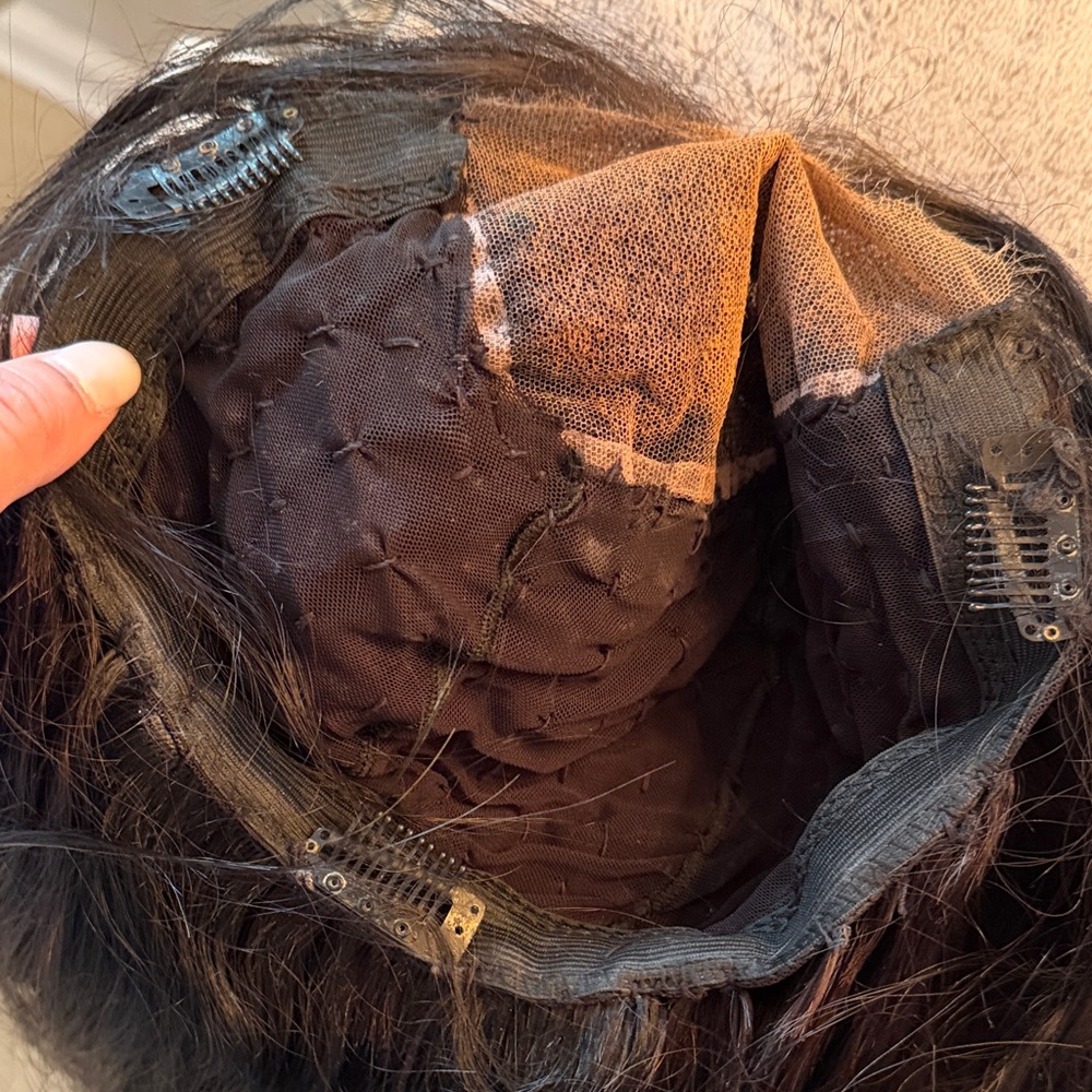 Stylish Black Lace Front Wig - Picture 2 of 3